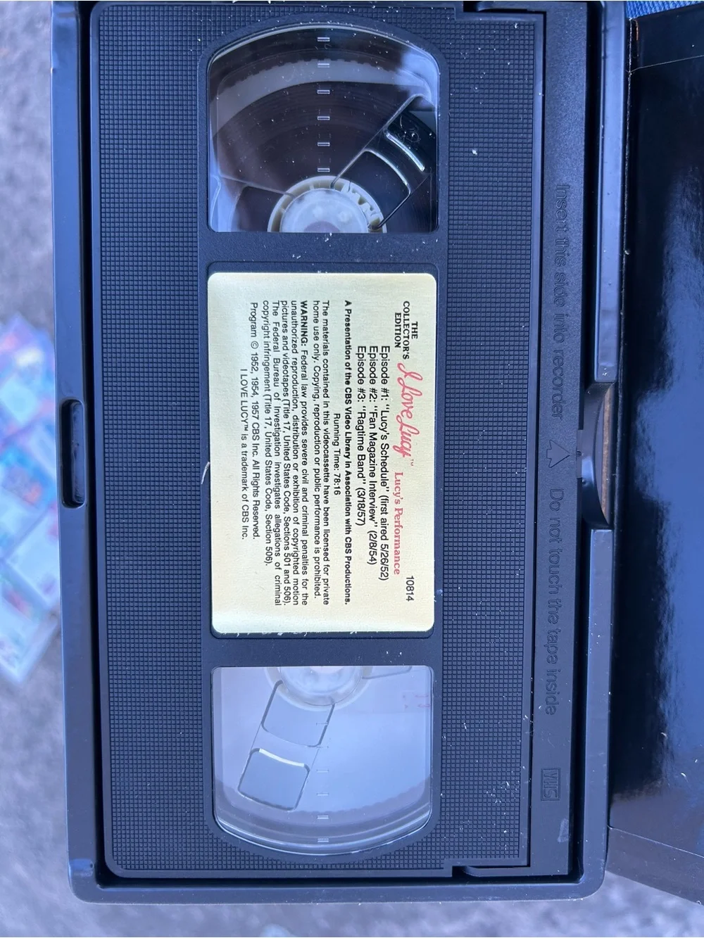 I Love Lucy: The Collector's Edition vintage VHS tapes featuring Lucille Ball on